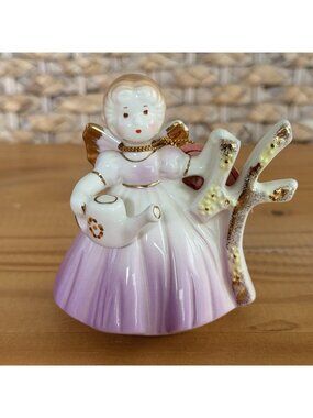 VINTAGE JOSEF ORIGINALS Birthday Angel 4 Years Original Tag, Lavender